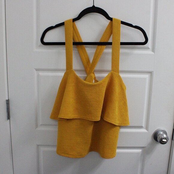 Madewell Tiered Ruffle Tank Top Size Small - Picture 2 of 4